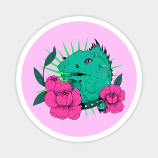 Vintage Retro Lizard Magnet